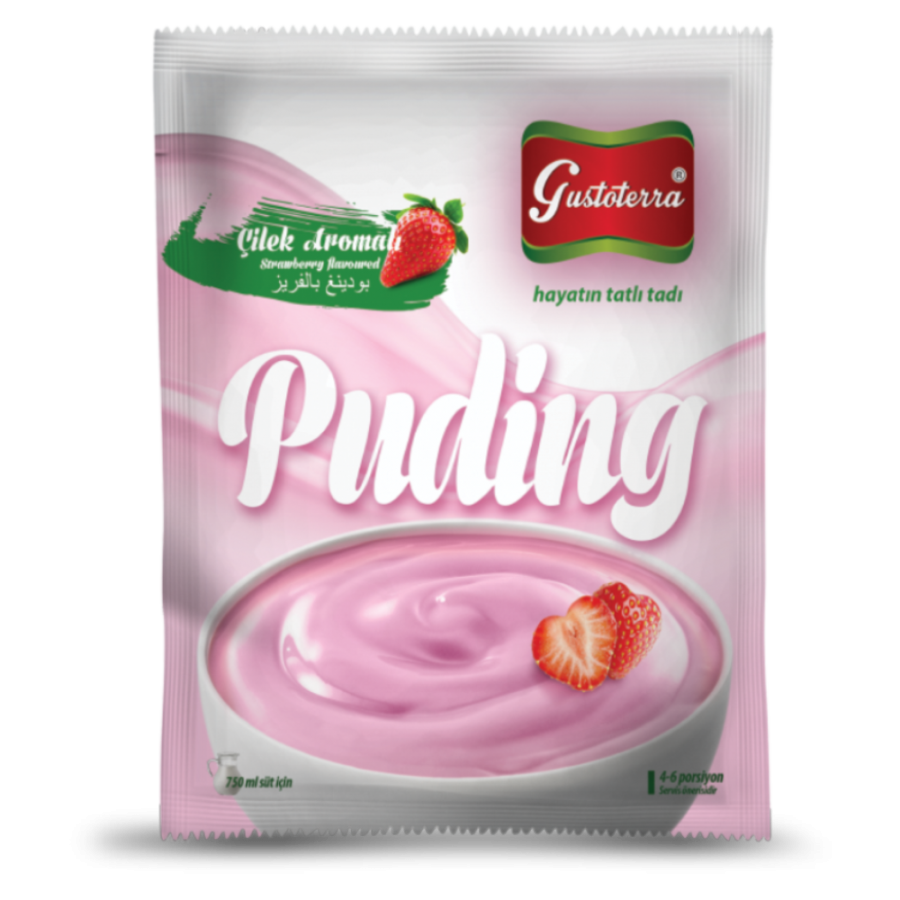 Çilek Aromalı Puding