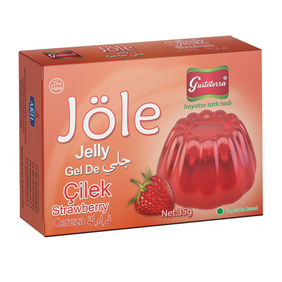 Çilek Aromalı Bitkisel Jöle
