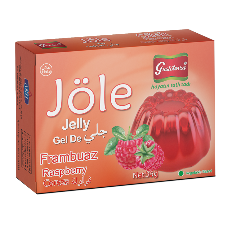 Frambuaz Aromalı Bitkisel Jöle