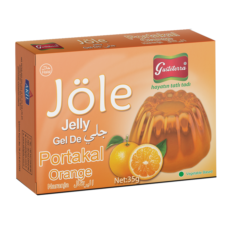 Portakal Aromalı Bitkisel Jöle