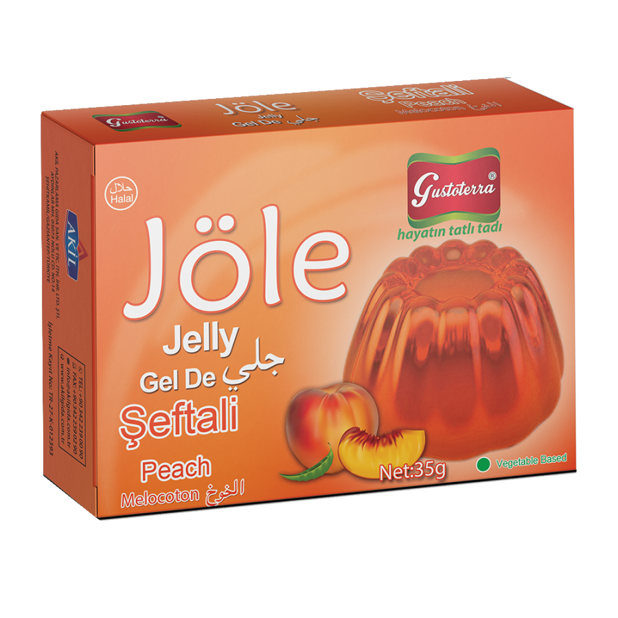 Şeftali Aromalı Bitkisel Jöle